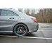 Накладки сплиттеры боковые на задний бампер на Mercedes CLA C117 AMG-Line рестайл